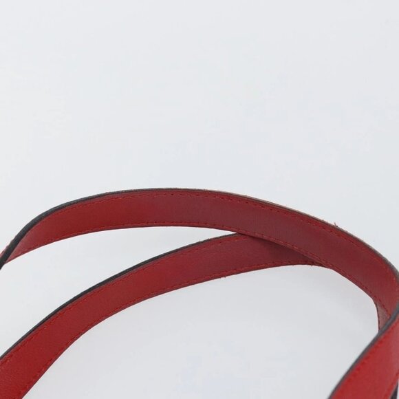 GUCCI GG Canvas Guccissima Tote Bag Leather Gold Red 211137 Auth 146617 - Picture 9 of 16